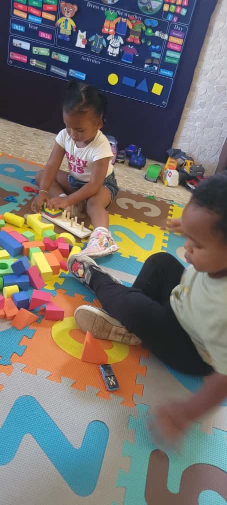 Circle time learning with teachers and classmates