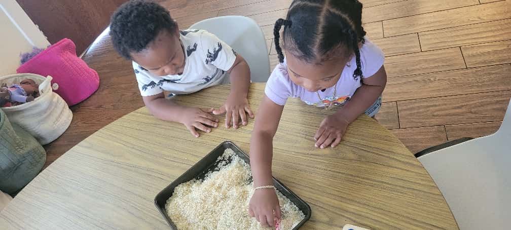 Hands-on activity building early motor skills